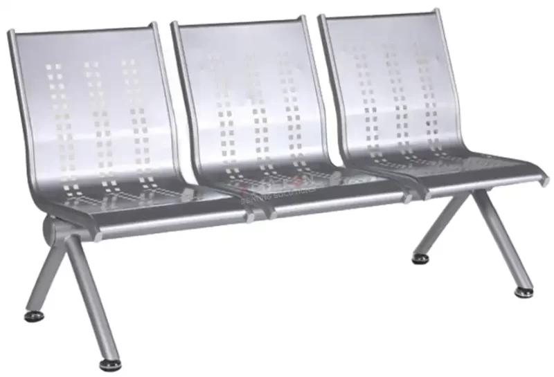 Avrupa Metal Bekleme Koltuğu 3 Kişilik